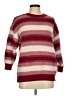 Unbranded Stripes Burgundy Pullover Sweater Size M (estimated) - photo 1