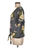 Nine Britton Gray Short Sleeve Blouse Size M - photo 5