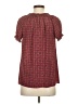 Joie 100% Silk Red Short Sleeve Silk Top Size XS - photo 2