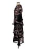 JAX Black Label 100% Polyester Paisley Black Cocktail Dress Size 4 - photo 5