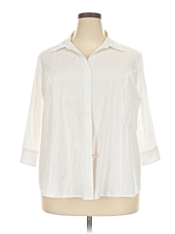 Riders by Lee 3/4 Sleeve Button-Down Shirt (view 1)