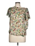 Stem & Vine Green Short Sleeve Blouse Size L - photo 1