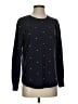 Ann Taylor LOFT Polka Dots Black Blue Pullover Sweater Size S - photo 1