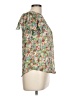 Stem & Vine Green Short Sleeve Blouse Size L - photo 4
