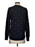 Ann Taylor LOFT Polka Dots Black Blue Pullover Sweater Size S - photo 2