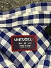 UNTUCKit 100% Cotton Checkered-gingham Blue Long Sleeve Button-Down Shirt Size 10 - photo 7