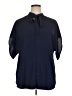 Shein Curve Blue Short Sleeve Polo Size 14 Plus (1) - photo 1
