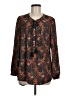 DR2 100% Polyester Black Long Sleeve Blouse Size M - photo 1