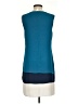 BCBGMAXAZRIA 100% Polyester Color Block Teal Blue Casual Dress Size 2 - photo 2