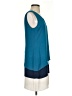 BCBGMAXAZRIA 100% Polyester Color Block Teal Blue Casual Dress Size 2 - photo 4