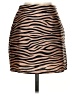 Superdown Animal Print Brown Faux Leather Skirt Size XS - photo 1