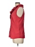 The Limited Red Sleeveless Button-Down Shirt Size L - photo 5
