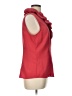 The Limited Red Sleeveless Button-Down Shirt Size L - photo 4
