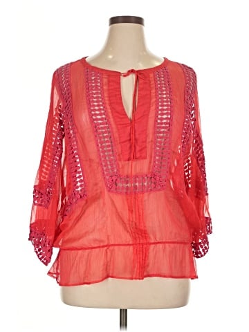 Black Rainn 3/4 Sleeve Blouse (view 1)