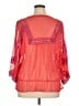 Black Rainn Red 3/4 Sleeve Blouse Size XL - photo 2