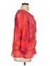 Black Rainn Red 3/4 Sleeve Blouse Size XL - photo 4
