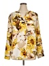 Sioni Floral Yellow Long Sleeve Blouse Size XL (estimated) - photo 1