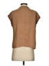 T Tahari 100% Polyester Tan Short Sleeve Blouse Size XS - photo 2