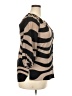 Isaac Mizrahi 100% Polyester Animal Print Brown 3/4 Sleeve Blouse Size XXL (estimated) - photo 4