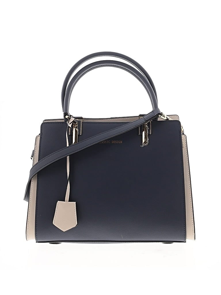 Pre-owned Assorted Brands Leather Satchel In Blue