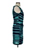 Assorted Brands Graphic Teal Cocktail Dress Size S - photo 4