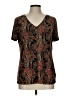 Unbranded Brown Short Sleeve Blouse Size L - photo 1