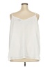 Torrid 100% Polyester Ivory Sleeveless Blouse Size 3X Plus (3) - photo 2