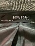 Zara Basic Houndstooth Gray Coat Size M - photo 6