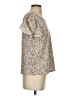Emery Rose 100% Polyester Tan Short Sleeve Blouse Size S - photo 4