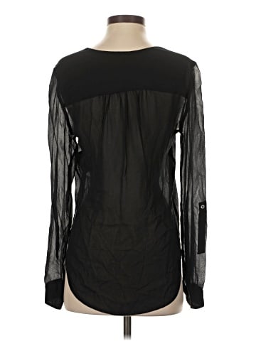 T. Babaton Long Sleeve Silk Top (view 2)