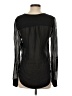 T. Babaton 100% Silk Black Long Sleeve Silk Top Size XS - photo 2