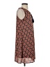 Speechless 100% Polyester Print Orange Casual Dress Size S - photo 4