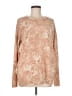 Forever 21 Contemporary 100% Acrylic Floral Tan Pullover Sweater Size M - photo 1
