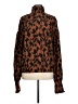 Unbranded Animal Print Brown Long Sleeve Blouse Size XXL (estimated) - photo 1