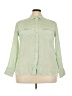 J.Crew Green 3/4 Sleeve Button-Down Shirt Size 18 - photo 1
