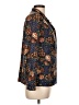 Koret Floral Brown Blue Long Sleeve Blouse Size 12 - photo 4
