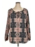 Cato 100% Polyester Pink Long Sleeve Blouse Size XL - photo 1