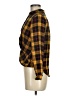 Love Tree 100% Rayon Plaid Yellow Long Sleeve Blouse Size M (estimated) - photo 5