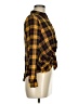 Love Tree 100% Rayon Plaid Yellow Long Sleeve Blouse Size M (estimated) - photo 4