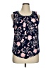 Magnolia Grace Blue Sleeveless Blouse Size XL - photo 1