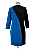 Ann Taylor Color Block Blue Casual Dress Size 2 - photo 2