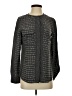Equipment 100% Silk Gray Long Sleeve Silk Top Size XS - photo 1