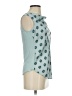 Halogen 100% Polyester Teal Sleeveless Blouse Size XS - photo 4