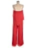 Krisa Solid Red Jumpsuit Size M - photo 2