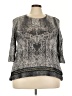 World Unity Gray 3/4 Sleeve Top Size 3X - photo 1