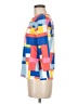 J. McLaughlin Color Block Blue 3/4 Sleeve Blouse Size M - photo 5