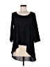 Final Touch 100% Polyester Black 3/4 Sleeve Top Size M - photo 1
