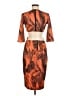 Mustard Seed Print Orange Cocktail Dress Size M - photo 2