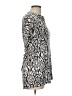 AB Studio Silver Short Sleeve Blouse Size L - photo 4