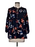 a.n.a. A New Approach 100% Polyester Blue 3/4 Sleeve Blouse Size M - photo 1